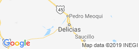 Ciudad Delicias map